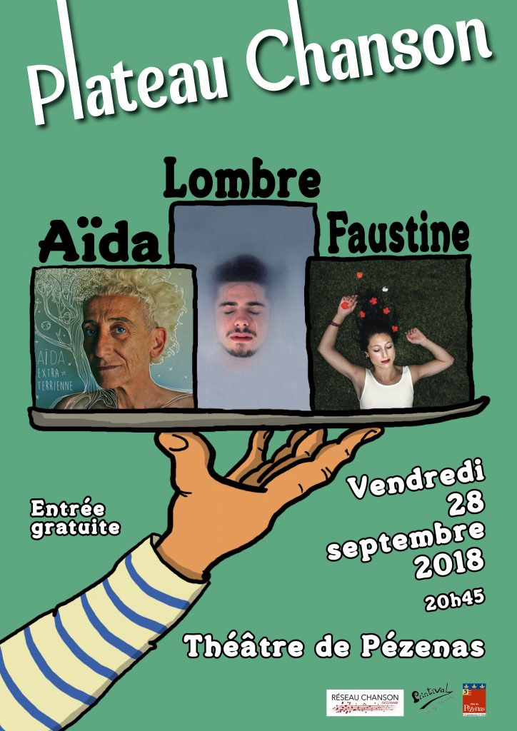 Plateau chanson 2018 Lombre Aïda Faustine au Théâtre de Pézenas