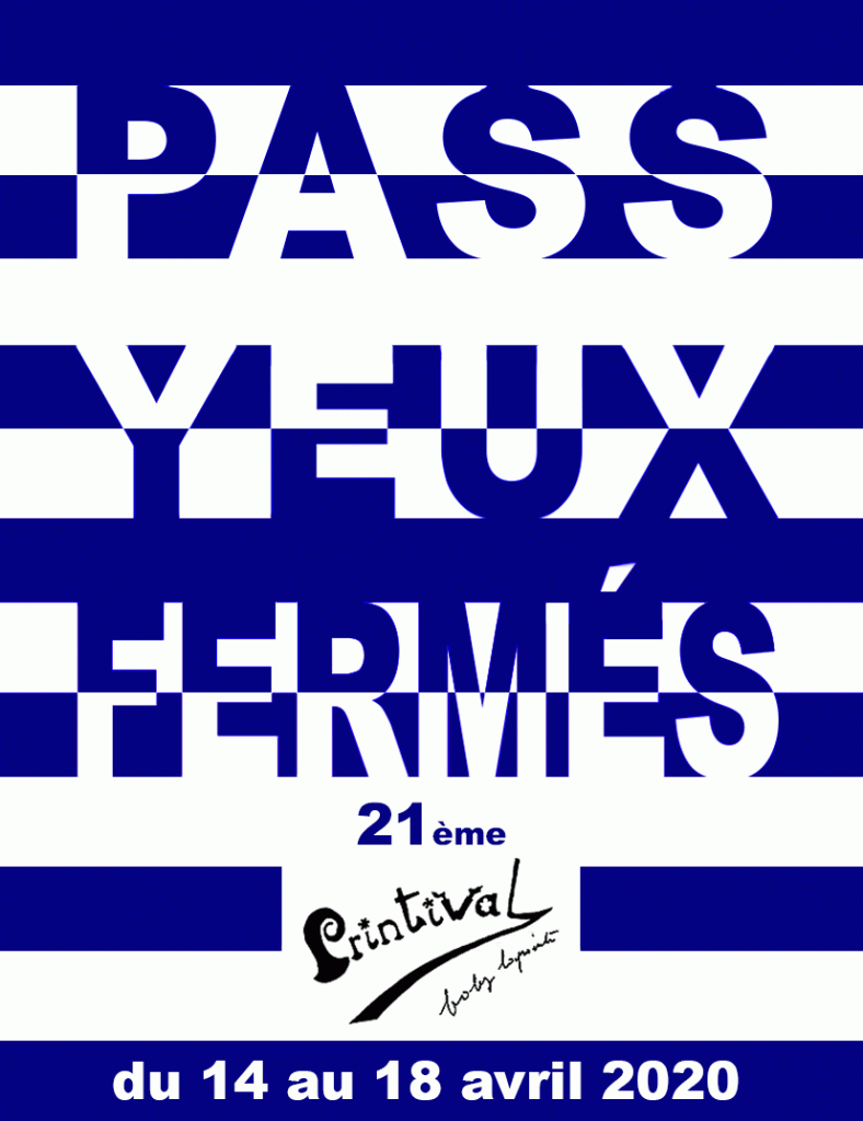pass les yeux fermes
